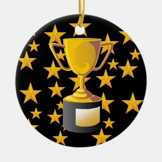 TROPHIES CERAMIC TREE DECORATION (Front)