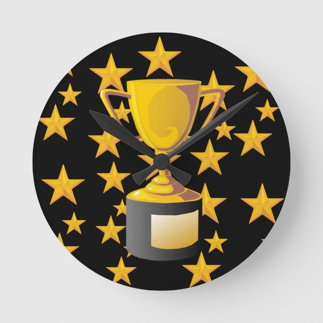 TROPHIES ROUND CLOCK (Front)