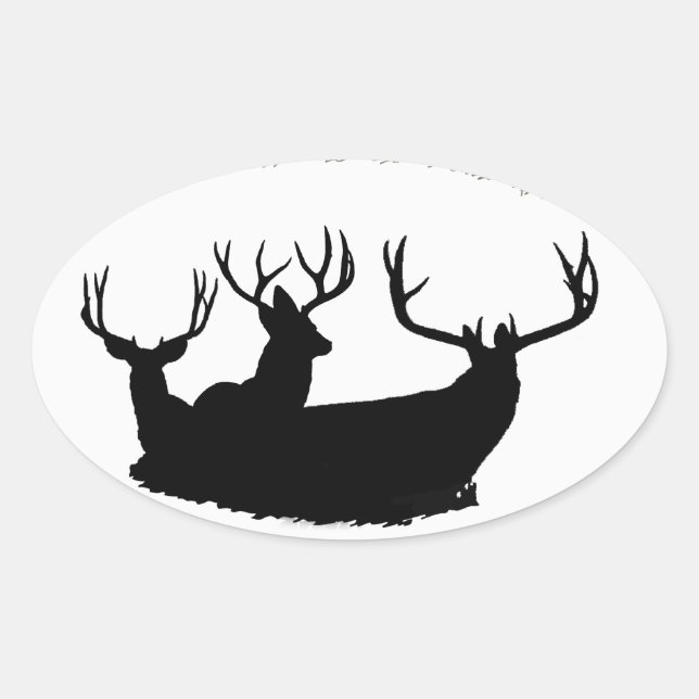 Trophy bucks oval sticker (Front)