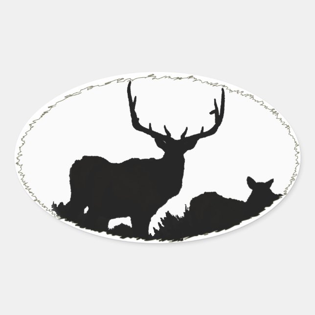 Trophy bull oval sticker (Front)