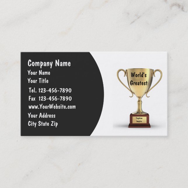 Trophy Business Cards (Front)