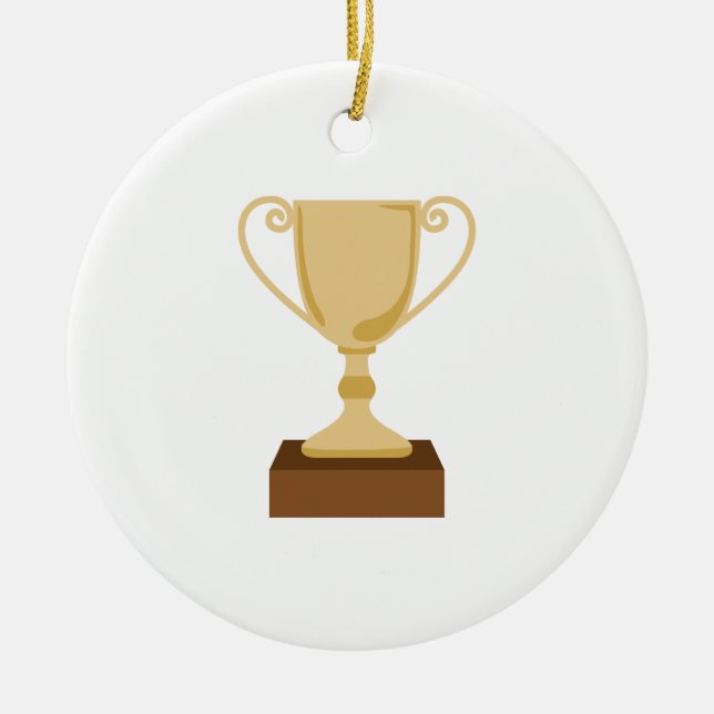 Trophy Ceramic Tree Decoration (Front)