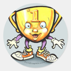 Trophy Classic Round Sticker