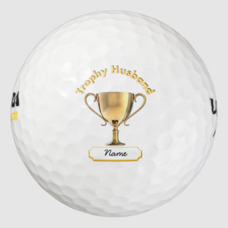 Trophy Cup for a Trophy 'Husband'. Golf Balls