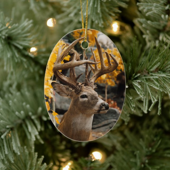 Trophy Deer Ceramic Tree Decoration (Tree)