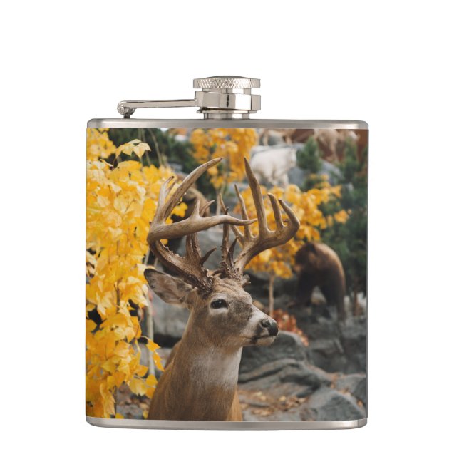 Trophy Deer Hip Flask (Front)