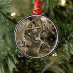 Trophy Deer Metal Tree Decoration
