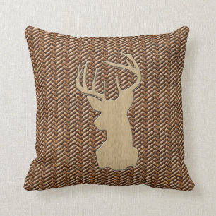 Trophy Deer with Antlers Cushion