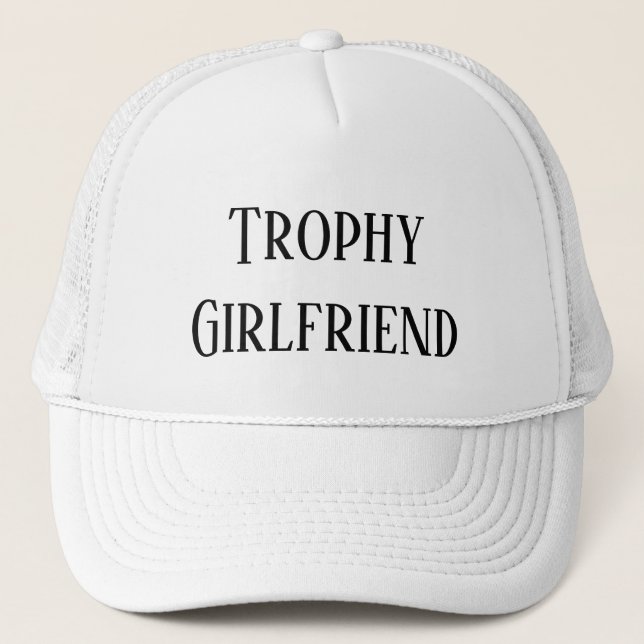 Trophy Girlfriend Christmas Holiday Gift Hat (Front)