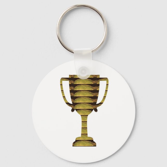 TROPHY GOLD: Business Success, Competition, Sports Key Ring (Front)