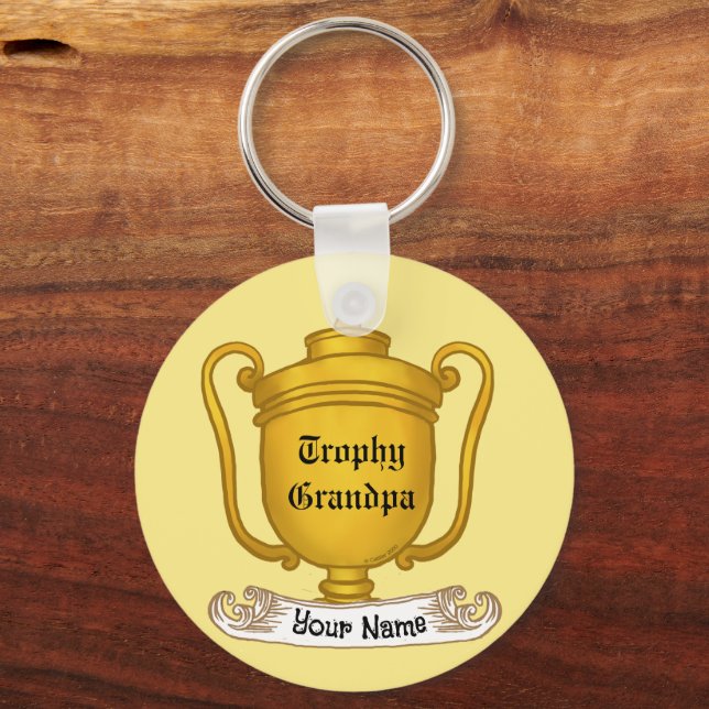 Trophy Grandpa   Key Ring (Front)