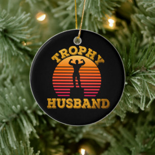 Trophy Husband Ceramic Tree Decoration
