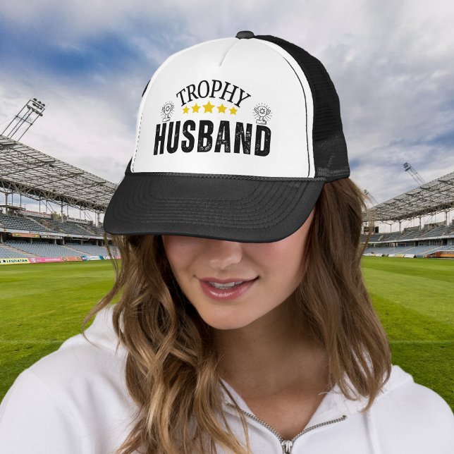 Trophy Husband Dad Cap - Funny EmbroideTrucker Hat (Husband Dad Cap, Trophy Husband Embroidered Hat, Hot Dads Hat, Funny Dad Gifts, Fathers Day Gift)