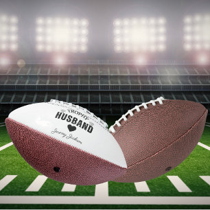 Trophy Husband Mini Football: Personalised Gift American Football