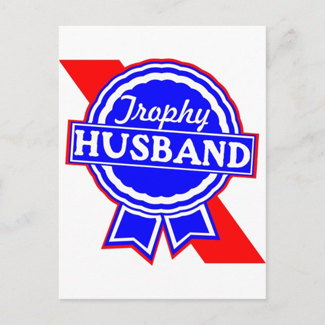 Trophy Husband Postcard (Front)