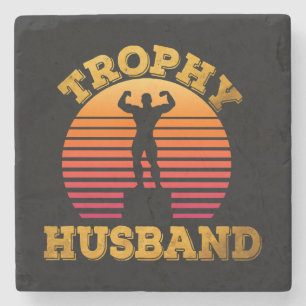 Trophy Husband Stone Coaster