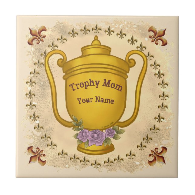 Trophy Mum   Tile (Front)