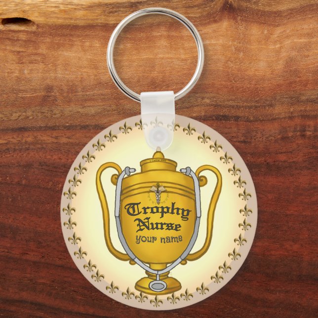 Trophy nurse key ring (Front)