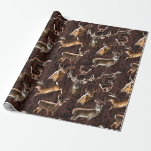 Trophy Whitetail Bucks Wrapping Paper