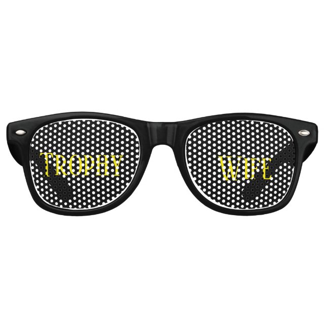 Trophy Wife Cool Shades Party Glasses (Front)