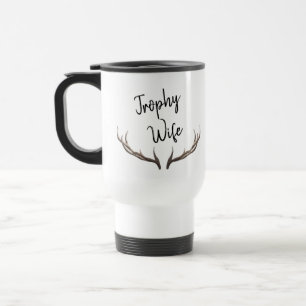 Trophy Wife Horns fun Travel Mug