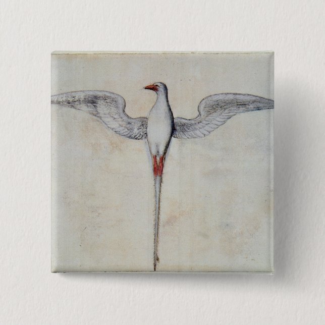 Tropic Bird 15 Cm Square Badge (Front)