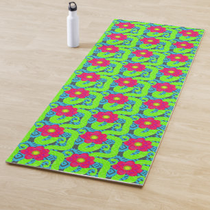 Tropic Floral Print Yoga Mat