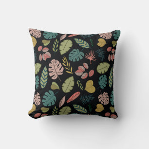 Tropic Leaves: Summer Vintage Floral Cushion