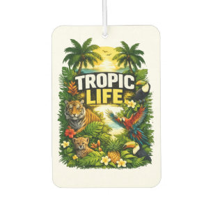 Tropic Life – Tropical Jungle Paradise Vintage Des Car Air Freshener