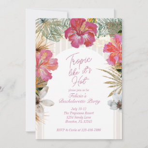 Tropic Like It’s Hot Bachelorette Invitation