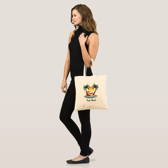 Tropic Mood Beach Vibe Tote Bag (Front (Model))