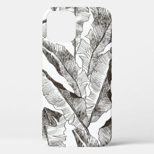 Tropic plants floral seamless jungle pattern. Prin iPhone 12 Case