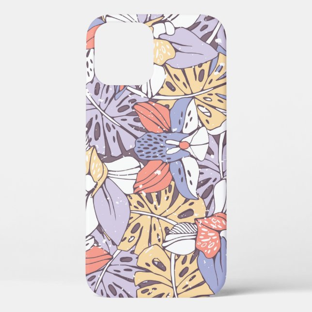 Tropic seamless pattern with orchid and monstera l Case-Mate iPhone case (Back)