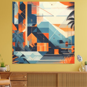 tropical abstract 001 canvas print