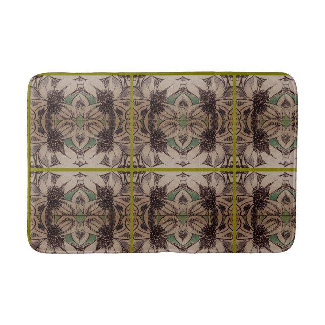 Tropical Abstract Bath Mat (Front)