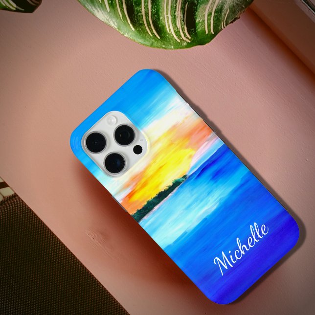 Tropical Abstract Beach Colourful Ocean  Case-Mate iPhone Case (Creator Uploaded)