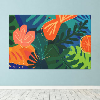 Tropical abstract canvas print