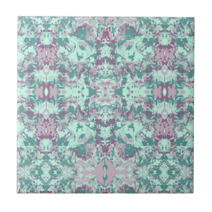 Tropical Abstract Exclusive Pattern Tile
