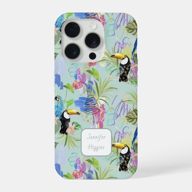 Tropical Abstractions  iPhone Case (Back)