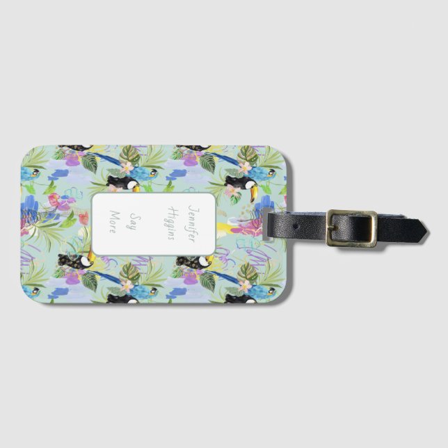 Tropical Abstractions  Luggage Tag (Front Horizontal)