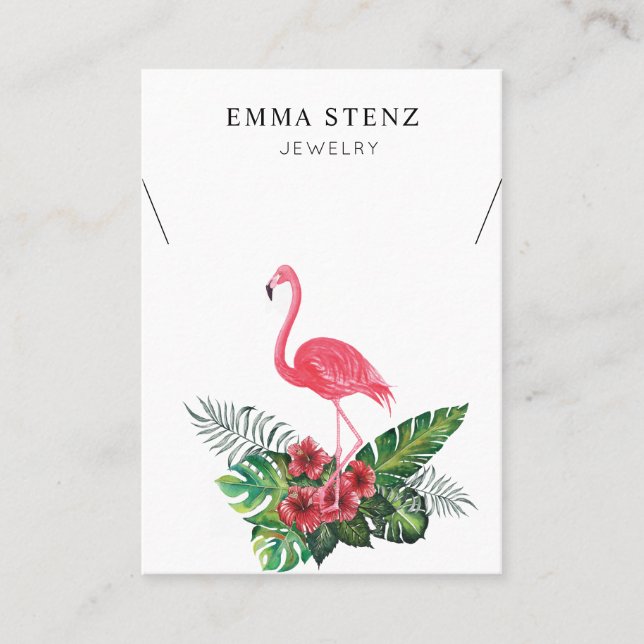 Tropical Accent Necklace Jewellery Display Card (Front)
