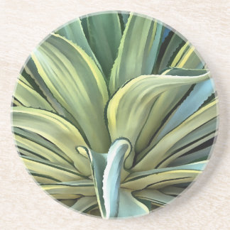 Tropical Agave Realism Art Coaster
