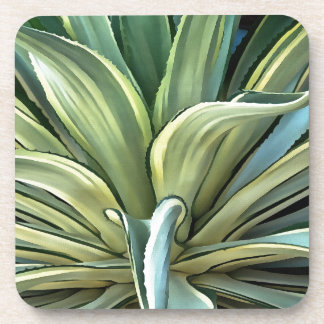 Tropical Agave Realism Art Coaster