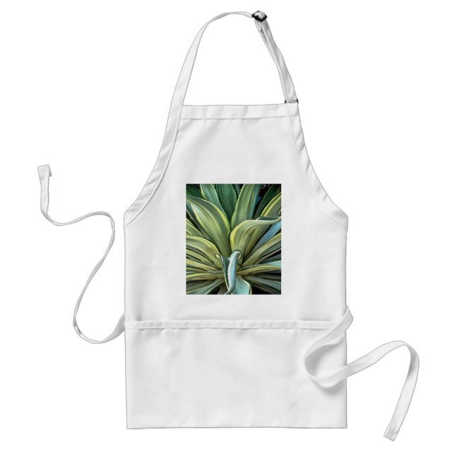 Tropical Agave Realism Art Standard Apron (Front)