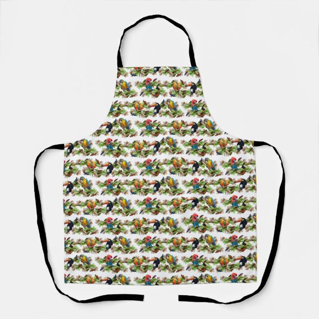 Tropical All Over Print Apron (choose colour) (Front)