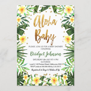 Tropical Aloha BabY Shower Invitation
