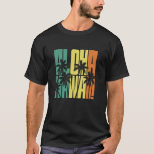 Tropical Aloha Hawaii Sunset Palm Trees T-Shirt