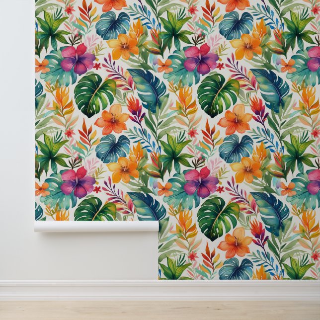 Tropical aloha print wallpaper (Application)