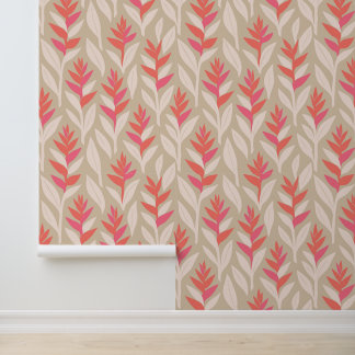 Tropical aloha print wallpaper