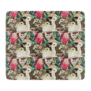 Tropical Animal Pattern Cutting Board